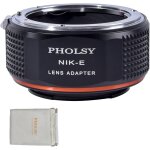 Manual lens adapter: compatible with nikon f lenses and sony e (nex), nikon f to e camera cases