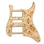 Maple wood floral guitar pickguard scratch plate hsh for st fender guitars