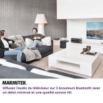 Marmitek transmetteur audio bluetooth boomboom 55 hd - connecter la tlvision avec 2 casques bluetooth ...