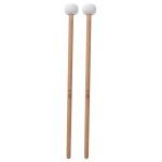 Marteau de maillet de tambour en feutre blanc, timbale, caisse claire, accessoires de musique, 2 pices ...