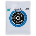 Martin ma130 - jeu de cordes guitare acoustique - authentic silk & steel bronze - custom 11. 5 - 47. ...
