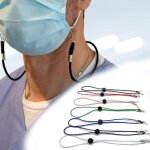 Masque anti perte d'oreille, chane de suspension, extension  boucle fixe, antidrapant, dcompression, ...