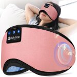 Masque de sommeil, pour dormir sur le c�t�, avec casque bluetooth, lavable, bloque la lumi�re, pour les ...