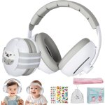 Mdy - casque anti bruit bb, 2 en 1 ecouteurs pour bbs, rduire de 25 db, bandeau et arceau rglable, ...