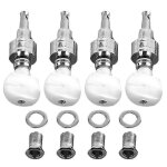 Mecaniques pour banjo, 4 pieces, avec cles d'accordage et bagues incluses Mecaniques pour banjo, 4 pieces, avec cles d'accordage et bagues incluses