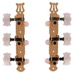 Mcaniques guitare classique yellow parts platine dore lyre boutons nacrs