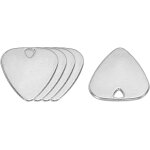 M�diators de guitare 1, 8 mm d�epaisseur m�tal ton argent pour guitare instrument de musique paquet ...
