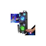 Mega enceinte nomade 800w inovalley ms01xxl usb bluetooth, effets led microphone sono karaoke dj, lumi�res ...