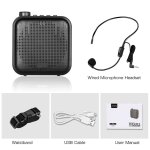 Mgaphone portable 12w amplificateur vocal, microphone, haut - parleur, mini audio, pour enseignants, ...