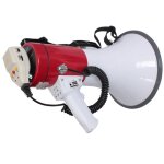 Mgaphone porte voix 50w avec sirene et port usb sd 600m de portee, manif match foot ect. . .