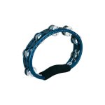 Meinl tmt1ab - tambourin abs demi - lune 2 ranges de cymbalettes - bleu
