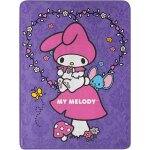 Ma mlodie - couverture micro raschel, 46 x 60 pouces, ptales de lavande