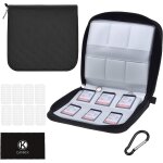 Memory card case - fits up to 88x sd, sdhc, micro sd, mini sd and 4x cf - support with 88 slots (8 pages) ...