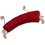 Mentonnire pour violon 2025, epaulire rglable en alliage d'aluminium rouge avec griffes a ressort ...