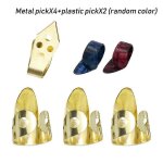 Metal thumb finger pick pack banjo taille réglable accessoires de guitare acoustique Metal thumb finger pick pack banjo taille réglable accessoires de guitare acoustique