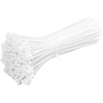 Mevronisshop - 1000 pi�ces serre flex blancs 100 mm x 1, 8 mm, mini collier serrage plastique, petites ...