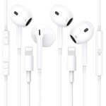 Mevronisshop - lot de 2 ecouteurs filaire iphone, certifi�s mfi ecouteurs intra - auriculaires st�r�o ...
