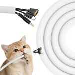 Mevronisshop - 3m gaine cable, 9. 5 mm souple gaine c�ble tress�e, cache fil electrique, protege cable ...