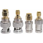 Mevronisshop - lot de 4 connecteurs coaxiaux rf bnc vers sma connecteur sma vers adaptateur bnc