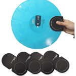 Mevronisshop - lot de 4 gants antistatiques pour disques vinyles en microfibre douce (noir)
