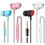 Mevronisshop - 4 paires ecouteurs intra - auriculaires, oreillettes intra - auriculaires filaires anti ...