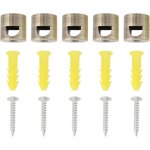 Mevronisshop - lot de 5 crochets pour lustres, plafonniers, c�bles textiles, c�bles de lampe en pvc, ...