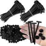 Mevronisshop - 50 pi�ces universelles attache cable noire clips de fixation voiture collier de serrage ...