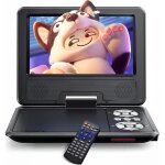 Mevronisshop - 9, 5  lecteur dvd portable pour enfants avec ecran pivotant hd, 6 heures d'autonomie, ...