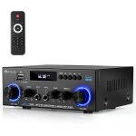 Mevronisshop - amplificateur audio st�r�o 800w, bluetooth 5. 0 radio fm, lecteur usb / sd, entr�e aux, ...