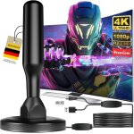 Mevronisshop - antenne tv int�rieur puissante, 2026 puissante antenne hdtv int�rieur de base magn�tique ...