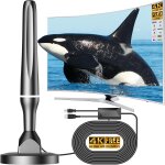 Mevronisshop - antenne tv int�rieure puissante tnt hd, antenne tv int�rieur avec amplificateur de signal ...