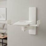 Mevronisshop - b - tech bt - 77 white ¿ paire de supports muraux pour enceintes blanc ¿ r�glables 135 ...