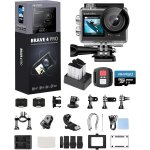 Mevronisshop - brave 4 pro camera sport 4k 40m avec carte m�moire microsdxc 128 go, 20mp wifi action ...