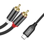 Mevronisshop - c�ble audio usb c vers rca, cordon convertisseur audio st�r�o tress� type - c m�le vers ...