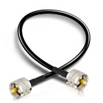 Mevronisshop - c�ble rallonge antenne cb 30 m uhf pl - 259 m�le a m�le faible perte 50 ohm c�ble coaxial ...