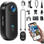 Mevronisshop - cam�ra sport wifi, 64gb mini cam�ra d'action 1080p hd, 120 cam�ra vlog camera sportive ...