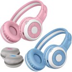 Mevronisshop - casque bluetooth enfant pour deux, partage audio sans fil, micro int�gr�, pliable, un ...