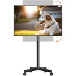 Mevronisshop - chariot tv mobile, support tv roulant pour �crans plats / incurv�s 13 - 50 pouces, hauteur ...