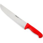 Mevronisshop - couteau de boucherie en acier nitrum ¿ couteau  steak avec manche en polypropylne, ...