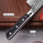 Mevronisshop - couteau nakiri japonais 7 pouces, couteau à légumes à lame droite pour hacher et emincer ... Mevronisshop - couteau nakiri japonais 7 pouces, couteau à légumes à lame droite pour hacher et emincer ...