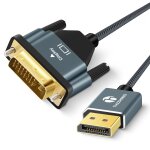 Mevronisshop - displayport vers dvi c�ble 1m, plaqu� or displayport vers dvi - d, nylon tress� adaptateur ...