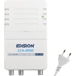 Mevronisshop - edision lia - 200 amplificateur antenne tv tnt int�rieur d'appartement uhf / vhf, 12 - ...