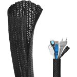 Mevronisshop - flintronic gaine cable informatique, 3 m�tre ¿13 - 25mm gaines de c�bles ajustable, protecteur ...