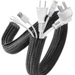 Mevronisshop - gaine de c�ble 6 m�tre 16 - 26 mm, manchon de c�ble souple ajustable tiss�e flexible pour ...