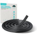 Mevronisshop - gaine de rangement de c�bles de 13 mm � 3 m pour pc / tv, organiseur de c�bles � remontage ...