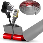 Mevronisshop - goulotte de c�ble au sol auto - adh�sive passage de c�bles plat & flexible protection ...