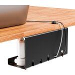 Mevronisshop - goulotte passe c�bles de bureau facile � installer + clips de c�bles & serre - c�bles ...