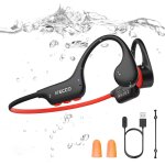 Mevronisshop - ifecco casque conduction osseuse natation bluetooth 6. 0, casque etanche ip68, ecouteur ...