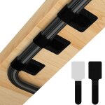 Mevronisshop - kit de gestion des c�bles sous bureau, 60 bandes r�utilisables cable management, adh�sif ...