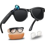 Mevronisshop - lunettes smart ai avec cam�ra hd 4k, stabilisation d'image 8 mp, enregistrement vid�o, ...